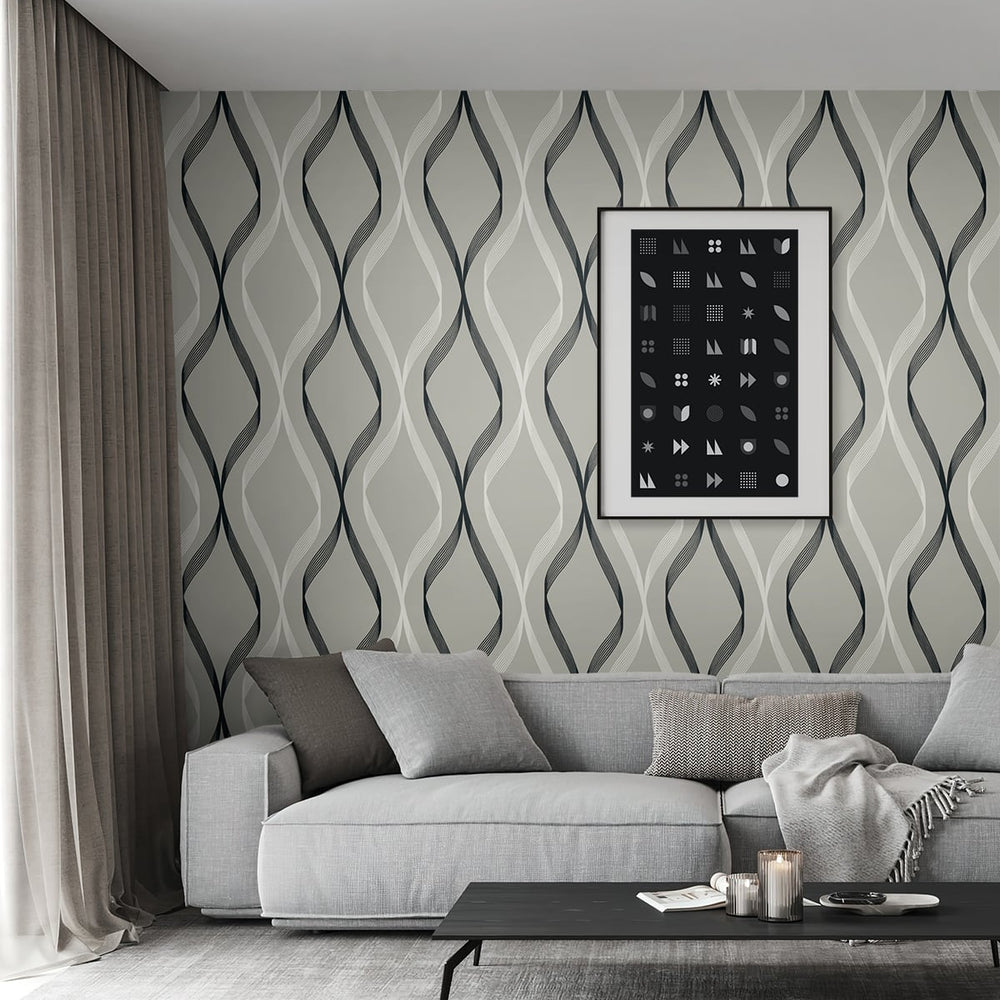 
                  
                    Geometric wallpaper living room ET11808 from Seabrook Designs
                  
                