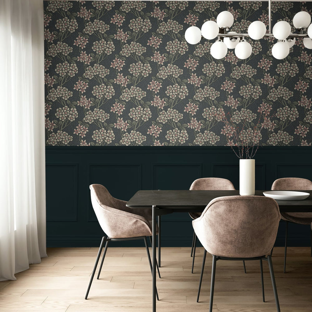 
                  
                    Floral wallpaper dining room ET12010 from the Arts & Crafts collection by Etten Studios
                  
                