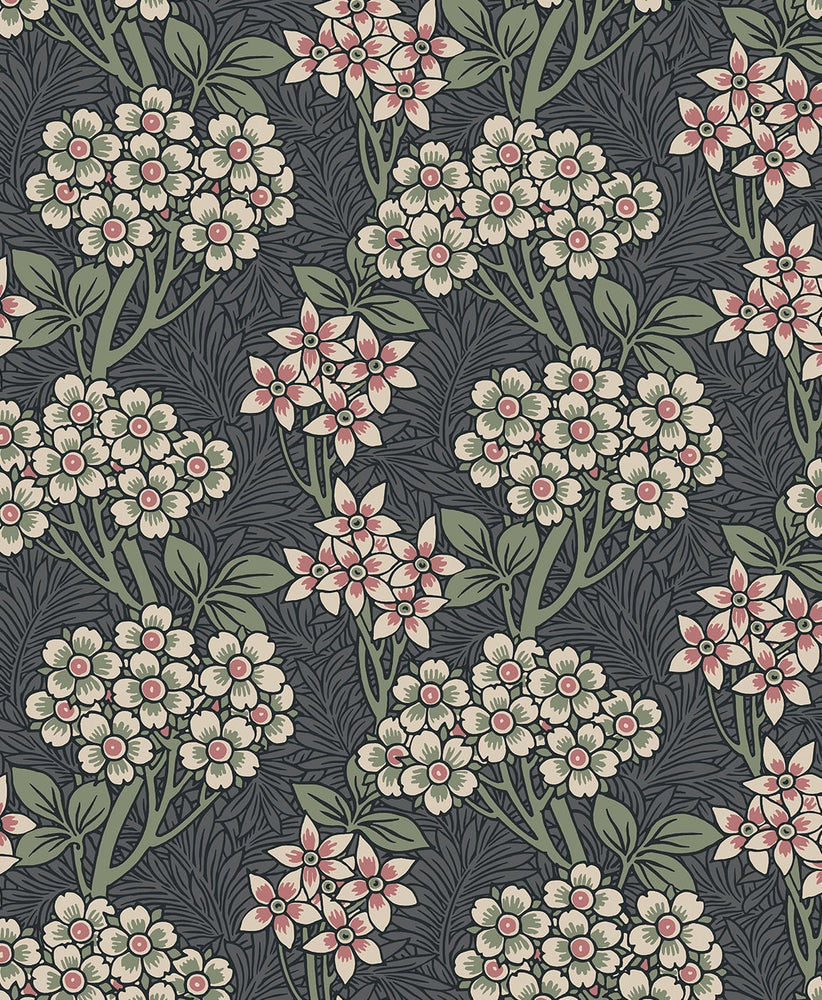 Floral wallpaper ET12010 from the Arts & Crafts collection by Etten Studios