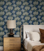 Floral wallpaper bedroom ET12012 from the Arts & Crafts collection by Etten Studios