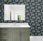 Floral wallpaper bathroom ET12012 from the Arts & Crafts collection by Etten Studios