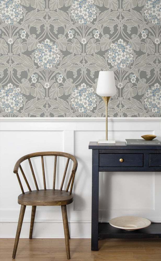 Floral vintage wallpaper decor ET12105 from Seabrook Designs