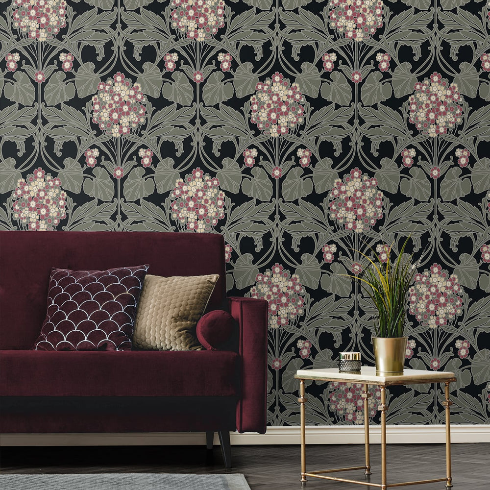 
                  
                    Floral vintage wallpaper living room ET12110 from Seabrook Designs
                  
                