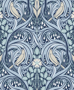 Bird ogee vintage wallpaper ET12202 from the Victorian Garden collection by Seabrook Designs