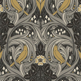 Bird ogee vintage wallpaper ET12208 from the Victorian Garden collection by Seabrook Designs