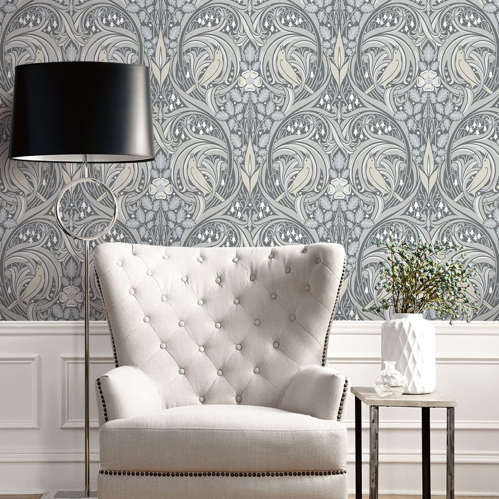 
                  
                    Bird ogee vintage wallpaper living room ET12210 from the Victorian Garden collection by Seabrook Designs
                  
                