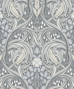 Bird ogee vintage wallpaper ET12210 from the Victorian Garden collection by Seabrook Designs