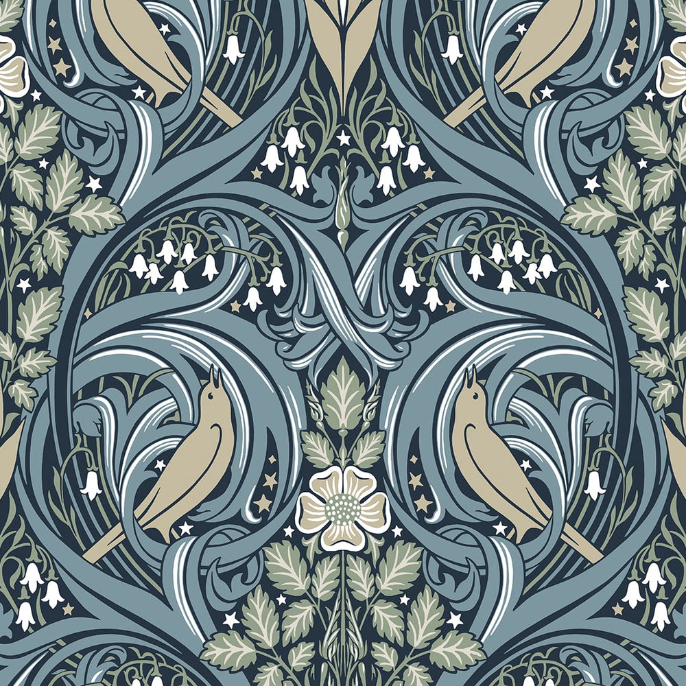 
                  
                    Bird ogee vintage wallpaper ET12212 from the Victorian Garden collection by Seabrook Designs
                  
                