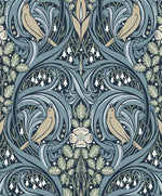 Bird ogee vintage wallpaper ET12212 from the Victorian Garden collection by Seabrook Designs
