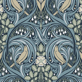 Bird ogee vintage wallpaper ET12212 from the Victorian Garden collection by Seabrook Designs