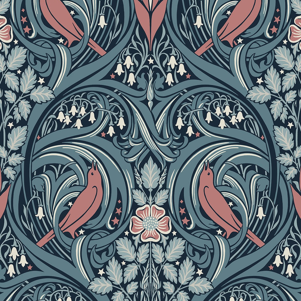 
                  
                    Bird ogee vintage wallpaper ET12222 from the Victorian Garden collection by Seabrook Designs
                  
                