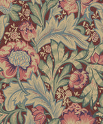Floral vintage wallpaper ET12301 from the Victorian Garden collection by Seabrook Designs