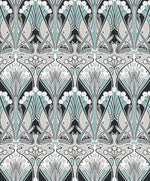 Dragonfly Damask Vintage Unpasted Wallpaper