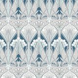 Vintage damask wallpaper ET12414 from the Victorian Garden collection by Seabrook Designs
