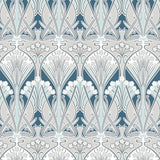 Vintage damask wallpaper ET12414 from the Victorian Garden collection by Seabrook Designs