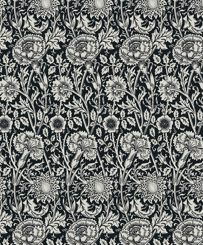 Vintage floral wallpaper ET12500 from the Victorian Garden collection by Seabrook Designs