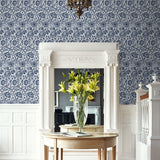 Vintage floral wallpaper entryway ET12502 from the Victorian Garden collection by Seabrook Designs