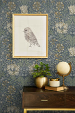 Vintage floral wallpaper decor ET12602 from the Victorian Garden collection by Seabrook Designs