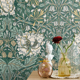 Vintage floral wallpaper decor ET12604 from the Victorian Garden collection by Seabrook Designs