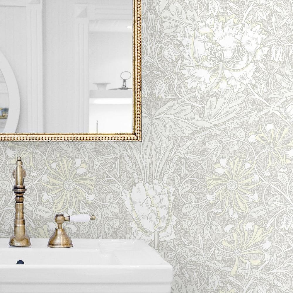 
                  
                    Vintage floral wallpaper bathroom ET12605 from the Victorian Garden collection by Seabrook Designs
                  
                