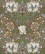 Vintage floral wallpaper ET12606 from the Victorian Garden collection by Seabrook Designs