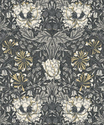 Vintage floral wallpaper ET12608 from the Victorian Garden collection by Seabrook Designs