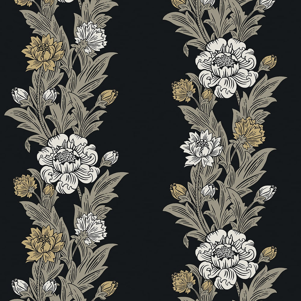 
                  
                    ET12700 floral stripe wallpaper from the Legacy Prints collection by Etten Studios
                  
                