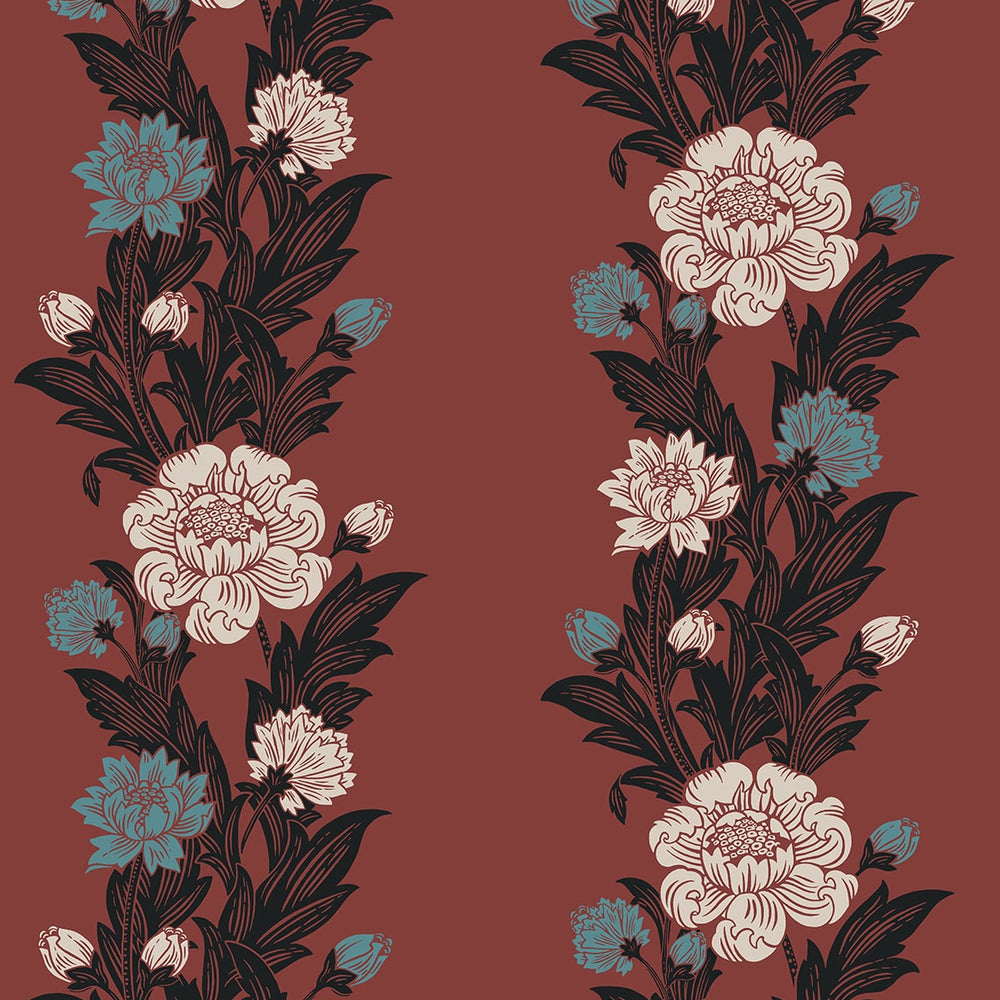 
                  
                    ET12701 floral stripe wallpaper from the Legacy Prints collection by Etten Studios
                  
                