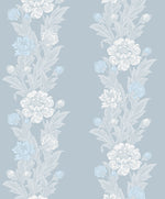 ET12702 floral stripe wallpaper from the Legacy Prints collection by Etten Studios