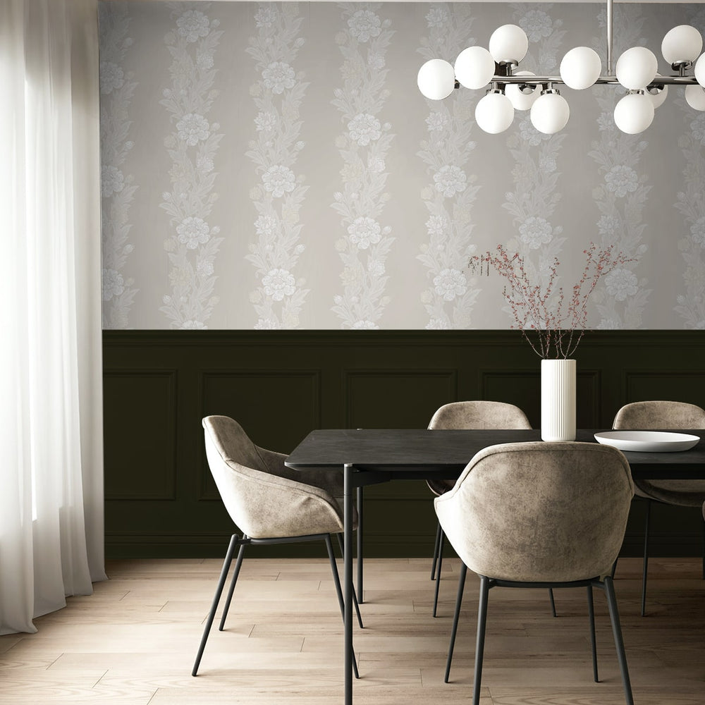
                  
                    ET12705 floral stripe wallpaper dining room from the Legacy Prints collection by Etten Studios
                  
                