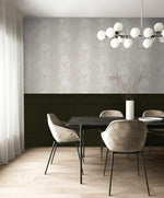 ET12705 floral stripe wallpaper dining room from the Legacy Prints collection by Etten Studios
