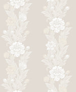ET12705 floral stripe wallpaper from the Legacy Prints collection by Etten Studios
