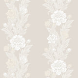 ET12705 floral stripe wallpaper from the Legacy Prints collection by Etten Studios