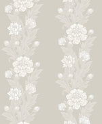 ET12708 floral stripe wallpaper from the Legacy Prints collection by Etten Studios