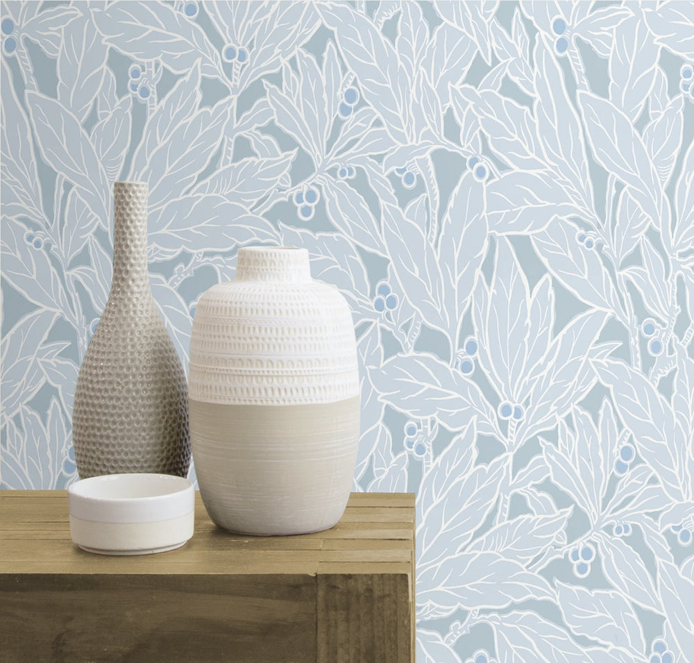 ET12802 leaf wallpaper decor from the Legacy Prints collection by Etten Studios