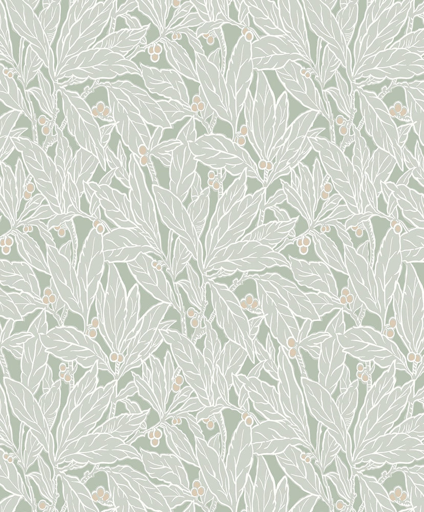 ET12804 leaf wallpaper from the Legacy Prints collection by Etten Studios
