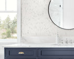 ET12805 leaf wallpaper bathroom from the Legacy Prints collection by Etten Studios