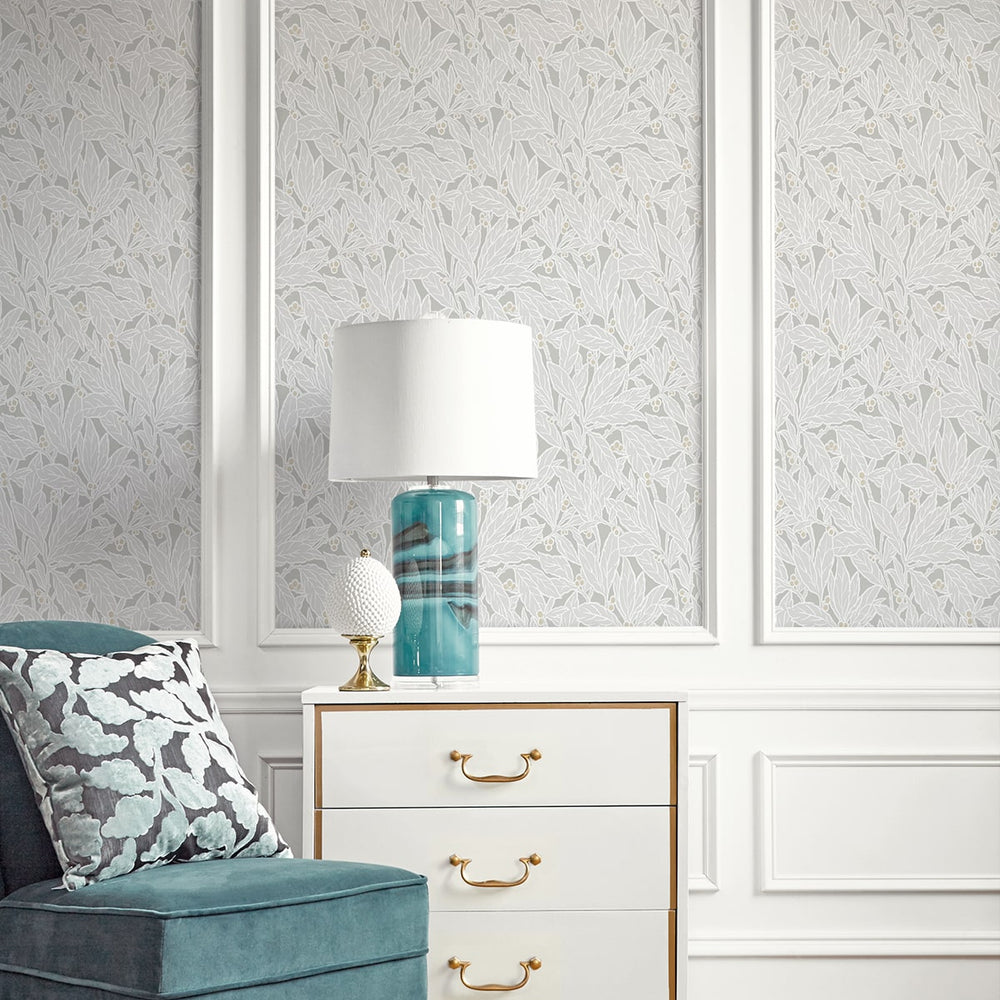 
                  
                    ET12808 leaf wallpaper living room from the Legacy Prints collection by Etten Studios
                  
                