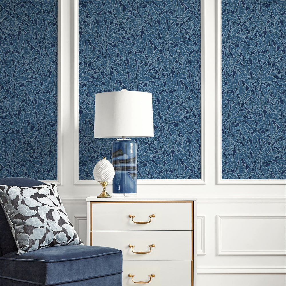 
                  
                    ET12812 leaf wallpaper living room from the Legacy Prints collection by Etten Studios
                  
                