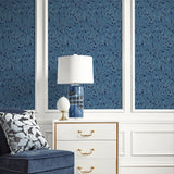 ET12812 leaf wallpaper living room from the Legacy Prints collection by Etten Studios
