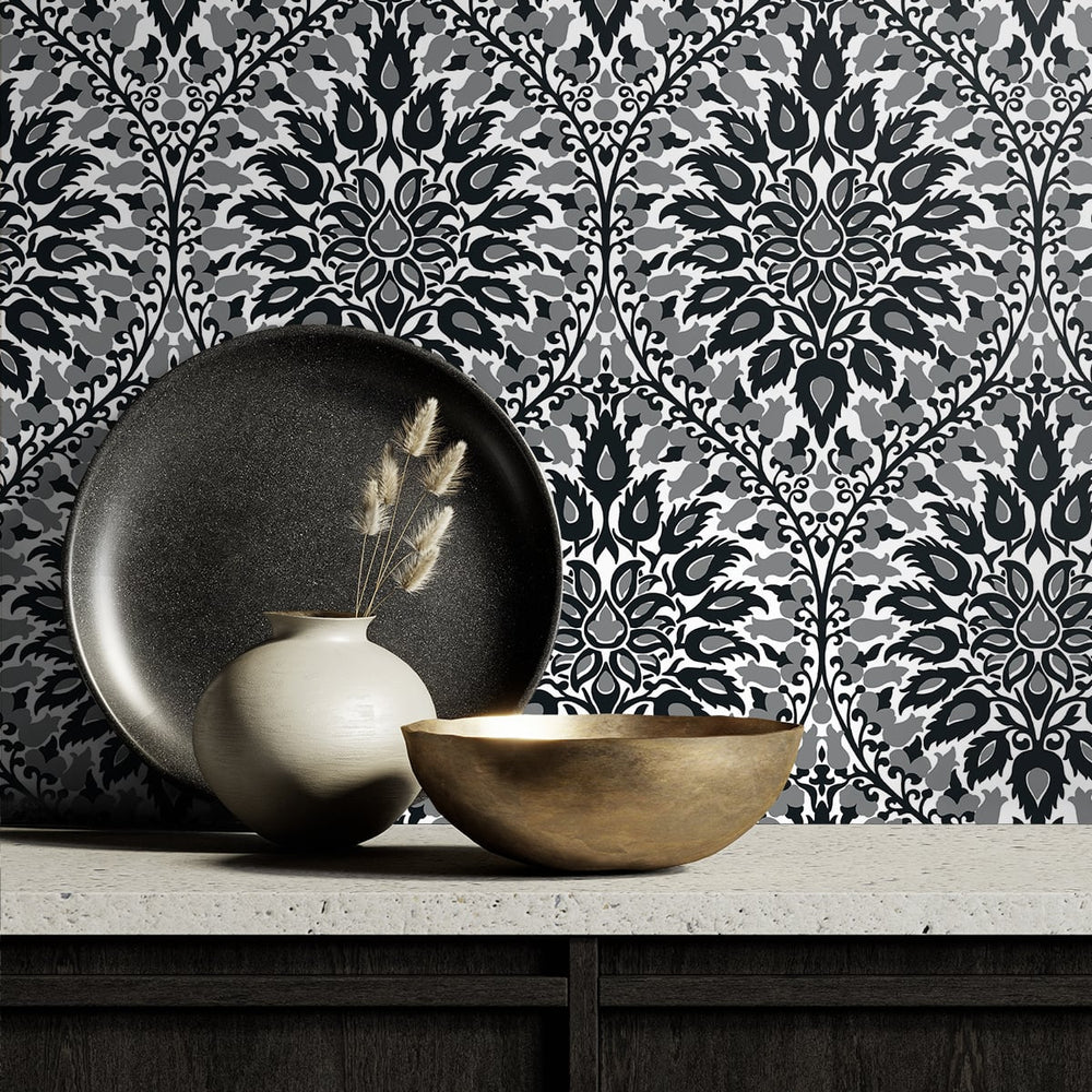 
                  
                    Ogee vintage wallpaper decor ET12900 from the Arts and Crafts collection by Seabrook Designs
                  
                
