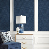 Ogee vintage wallpaper decor ET12912 from the Arts and Crafts collection by Seabrook Designs