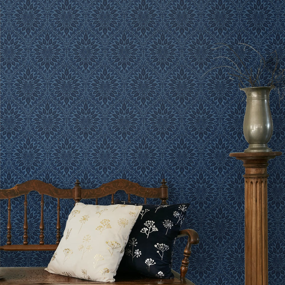 
                  
                    Ogee vintage wallpaper entryway ET12912 from the Arts and Crafts collection by Seabrook Designs
                  
                