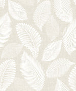 EW10005 tossed leaves botanical wallpaper from the White Heron collection by Etten Studios