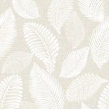 EW10005 tossed leaves botanical wallpaper from the White Heron collection by Etten Studios