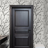 EW10200 branch botanical wallpaper entryway from the White Heron collection by Etten Studios