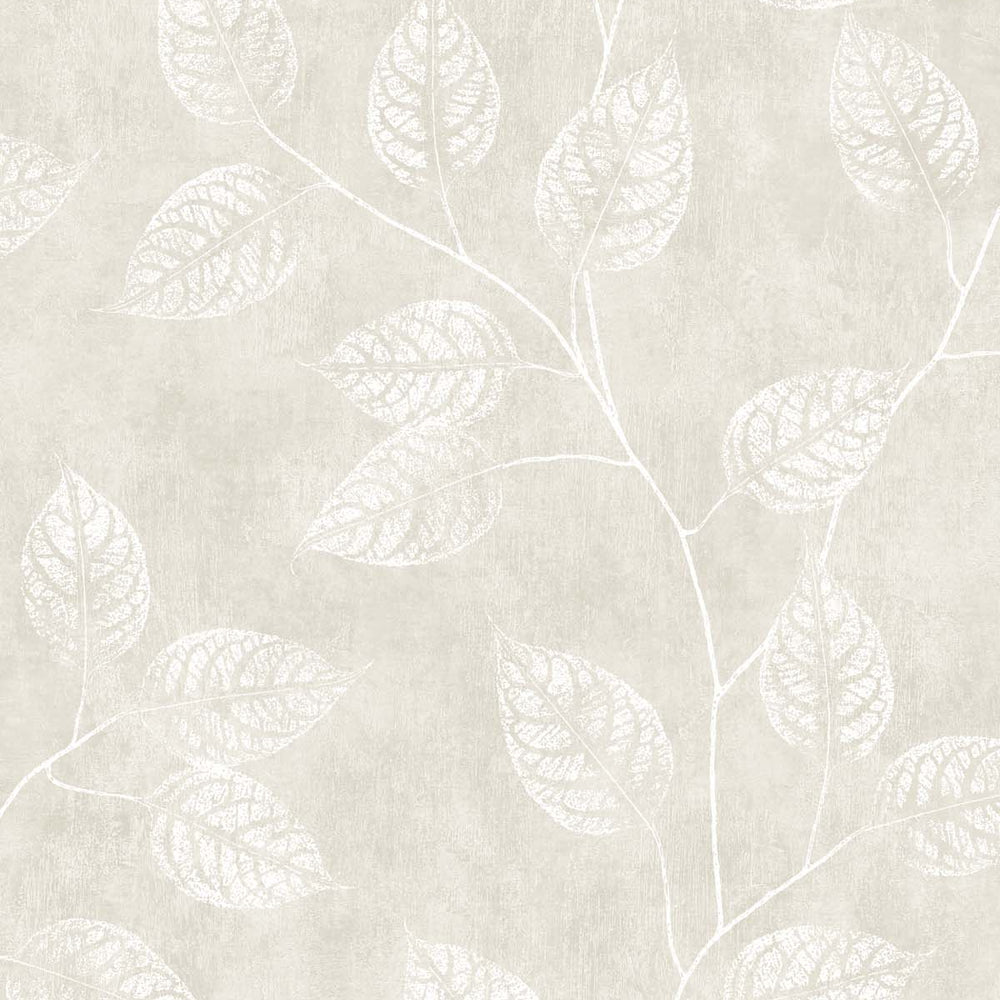 EW10800 leaf botanical wallpaper from the White Heron collection by Etten Studios