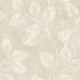 EW10805 leaf botanical wallpaper from the White Heron collection by Etten Studios