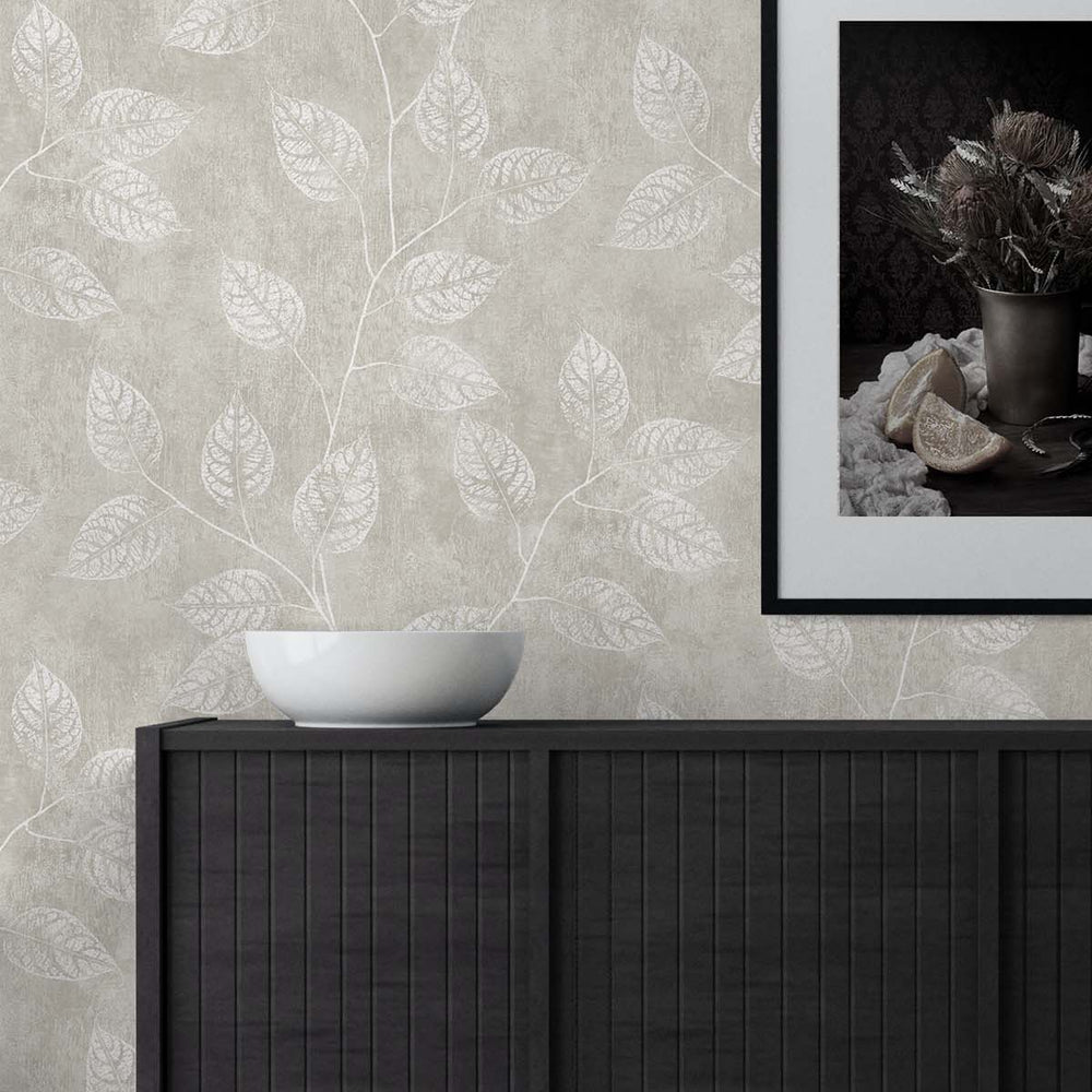 
                  
                    EW10807 leaf botanical wallpaper decor from the White Heron collection by Etten Studios
                  
                