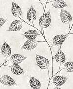 EW10820 leaf botanical wallpaper from the White Heron collection by Etten Studios
